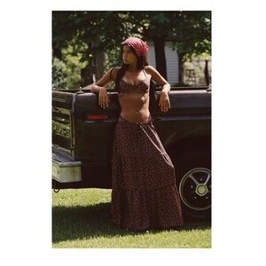 Skatie Kristina Maxi Skirt Satin - Geneva